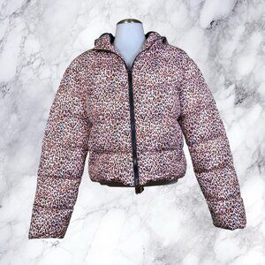 Superdown Riannun Puffer Jacket in Leopard Multi